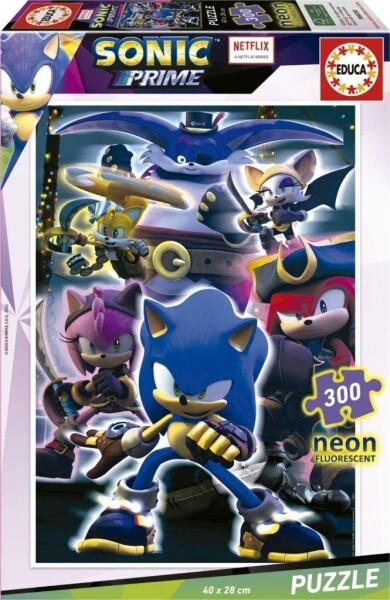 Puzzle svítící Sonic Prime 300 dílků