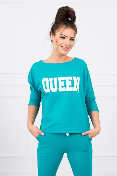 Sada Queen s potiskem zelená UNI