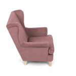 Křeslo ušák, růžová látka, AK-388 PINK2