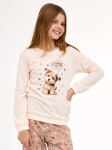 Cornette Young Girl pyžamo 592/193 Sweet Dog délka/r 134-164 ecri 134-140