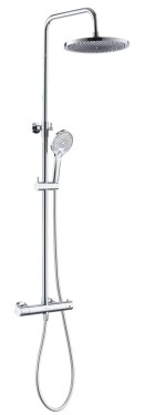 Kielle - Nefia Sprchový set s termostatem, 24 cm, 3 proudy, chrom 20627010E