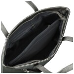 Stylová dámská koženková kabelka na rameno Anisia, tmavě stříbrná