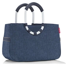Reisenthel Loopshopper M Herringbone Dark Blue 12 L REISENTHEL-OS4113