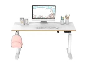 ULTRADESK Pulsar bílá / Dětský pracovní stůl / elektricky nastavitelná výška / 120x60 cm / 55-81 cm (UDESK-PUL-WT)