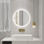 AQUALINE - URSA kulaté s LED osvětlením ø 60cm, dotykový senzor, stmívatelné UR060