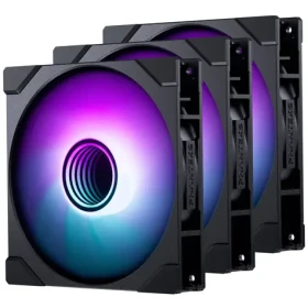 PHANTEKS M25 Gen2 PWM D-RGB 3ks černá / 140mm / Hydraulic Beraing / 36.4 dB @ 1800 RPM / 101.78 CFM / 4-Pin PWM + 3-Pin (PH-F140M25_G2_DBK01_3P)
