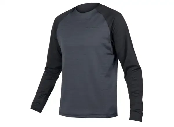 Endura Singletrack Fleece pánský dres dlouhý rukáv black vel.