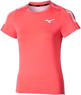 Mizuno Dámské tričko Daybreakers Printed SS Tee W Calypso Coral - Běžecké tričko Mizuno Daybreakers Printed SS Tee 62GAC70061 Velikost textilu: M