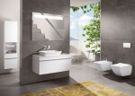 VILLEROY & BOCH - Venticello Závěsný bidet, s 1 otvorem pro baterii, CeramicPlus, Stone White 441100RW