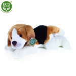 Plyšový pes Bígl ležící 30 cm ECO-FRIENDLY
