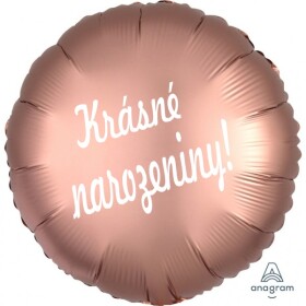 Balónek fóliový růžovo zlatý kruh Krásné narozeniny! Balonky.cz Balónek fóliový růžovo zlatý kruh Krásné narozeniny! Balonky.cz