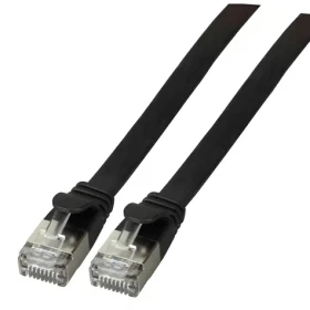 EFB RJ45 plochý patch kabel Cat6a černá / Patch kabel / U/FTP / 5 m / 10Gbit/s (K5545SW.5)