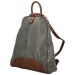 Trendy dámský koženkový kabelko-batůžek Eligio, šedý