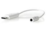 Nedis Adaptér USB-C na jack 3,5 mm bílý / Adaptér / USB-C (M) - 3,5mm jack (F) / 15 cm (CCBW65950WT015)