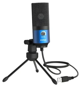 FIFINE K669BB modrá / stolní mikrofon / kondenzátorový / trojnožka / USB (K669BB)
