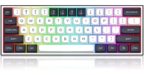 Redragon ALCOR K717WB-RGB-PRO bílo-černá / Herní klávesnice / mechanická / RGB / BT / USB (K717WB-RGB-PRO)
