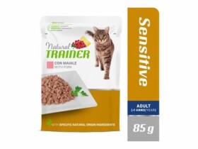 Natural Trainer Cat SENSITIVE vepřové 85 g / Kapsička pro kočky (8059149257204)