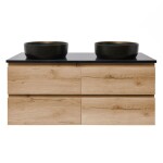Koupelnová skříňka s krycí deskou SAT B-Way 119x50x45 cm dub mat BWAY2120OAKTK BWAY2120OAKTK
