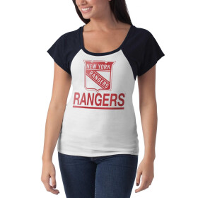 47 Brand Dámské tričko New York Rangers Big Time Slim Fit Raglan T-Shirt Velikost: