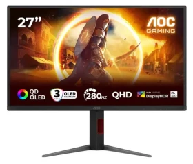 27" AOC Gaming Q27G4ZD černá / QD-OLED / 2560x1440 / 16:9 / 0.03ms / 150000:1 / 450cd-m2 / HDMI + DP / VESA / Pivot (Q27G4ZD)