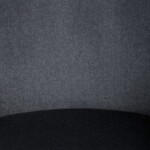 Židle jidelní, šedá látka, černá kovová noha