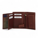Luxusní pánská kožená peněženka Diviley Loránt, hnědá