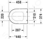 DURAVIT - ME by Starck WC sedátko, bílá 0020010000