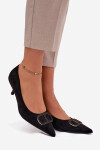 Dámské lodičky S dekorativním detailem Černé Amelora 40