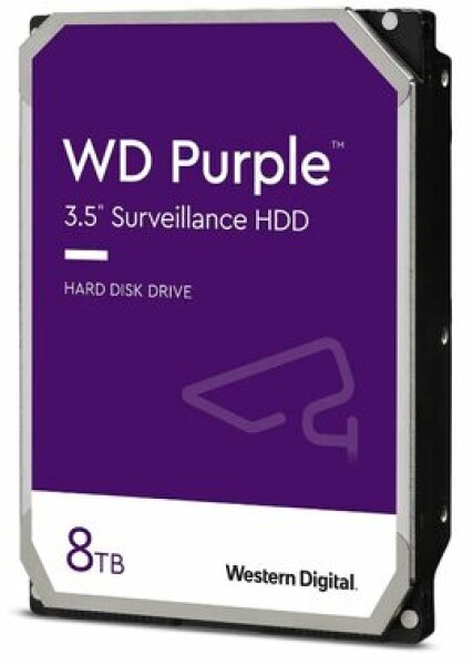 WD Purple 8TB / HDD / 3.5" SATA III / 5640 rpm / 256MB cache / 3y / pro dohledová centra (WD85PURZ)