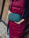 Stylová dámská koženková crossbody VUCH Joffing, zelená