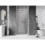 MEXEN/S - Lunar L sprchové dveře křídlové levé 95, transparent, chrom 834L-095-000-01-00-L