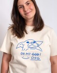 Tričko Dog Owners Club OH MY DOG! Ecru