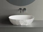Umyvadlo na desku SAT Meda 56x37 cm bez otvoru pro baterii SATME5637 SATME5637
