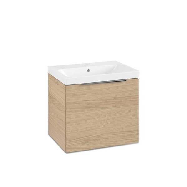 VILLEROY & BOCH - Architectura Skříňka s umyvadlem, 55x47x42 cm, 1 zásuvka, CeramicPlus, Nordic Oak 4A8760R1SVJ