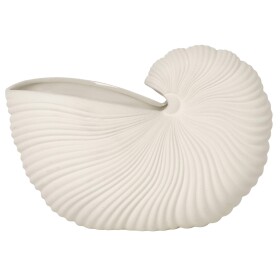 Shell Pot - Bílá Ferm Living - ferm LIVING Keramický obal na květináč Shell Pot Off White, krémová barva, keramika