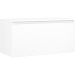 MEXEN/S - Orio koupelnová skříňka pod umyvadlo 100 cm s deskou, 1 šuplík, bílá mat 91A10-10047-1-BFC01