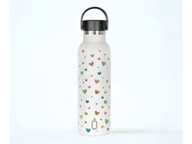 Runbott Hearts Cream / Termoláhev / 600 ml / vakuová izolace / nerezová ocel (971748RB)