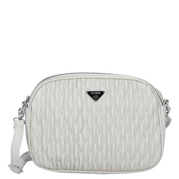 Trendy dámská koženková crossbody kabelka Fulla, šedá