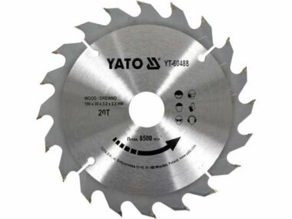 Yato pilový kotouč 350x30mm 84 zubů na dřevo YT-6083