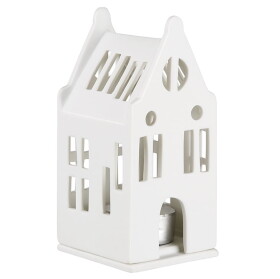 Räder Porcelánový svícen domeček Mansion, bílá barva, porcelán