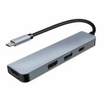 Solight 4v1 USB C hub, 1x HDMI, 1x USB 3.0, 1x USB 2.0, 1x USB C SSH1201