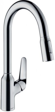 HANSGROHE - Focus M42 Dřezová baterie M4216-H220 s výsuvnou sprškou, chrom 71820000