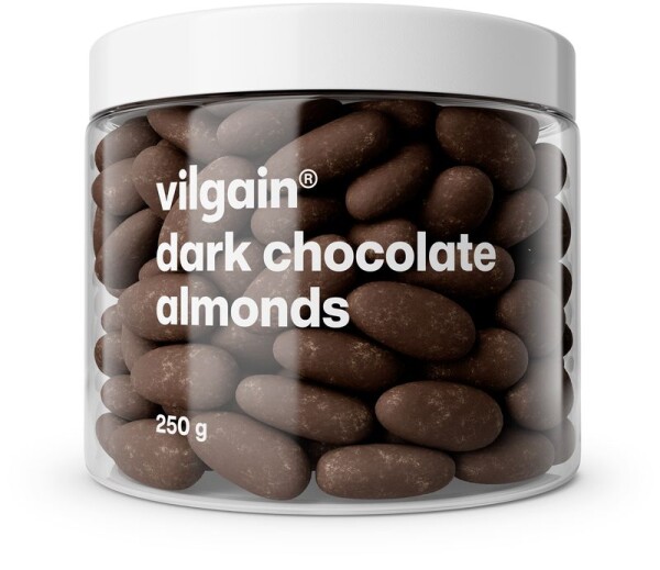 Vilgain Mandle v čokoládě – 3× hořká čokoláda 250 g