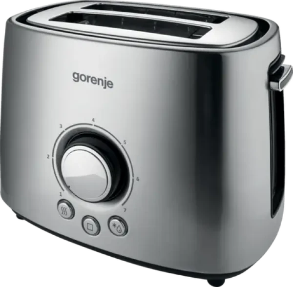 Gorenje T1000E stříbrná / Topinkovač / 1000W / 7 úrovní (T1000E)