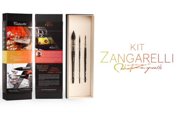 Tintoretto sada akvarelových štětců Kit Zangarelli