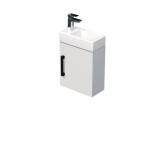 Koupelnová skříňka s umyvadlem SAT Cube Way 40x47,5x20 cm bílá lesk CUBE320401DCBL CUBE320401DCBL