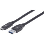 Delock USB 2.0 prodlužovací kabel plochý zahnutý [1x USB 2.0 zástrčka A - 1x USB 2.0 zásuvka A] 1.00 m černá oboustranně zapoji