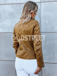 Dámská kožená bunda HAUTE COUTURE camel Dstreet TY3895 Velikost: S