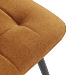 Barová židle, žlutá, látka,AUB-X7015 YEL2