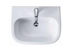 DURAVIT - D-Code Umyvadlo 65x50 cm, s přepadem, s otvorem pro baterii, bílá 23106500002